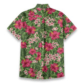 Personalized Hawaiian Shirt with Photo, Floral Aloha Hawaiian Shirt, Tiki Shirt for Family - The Palmix